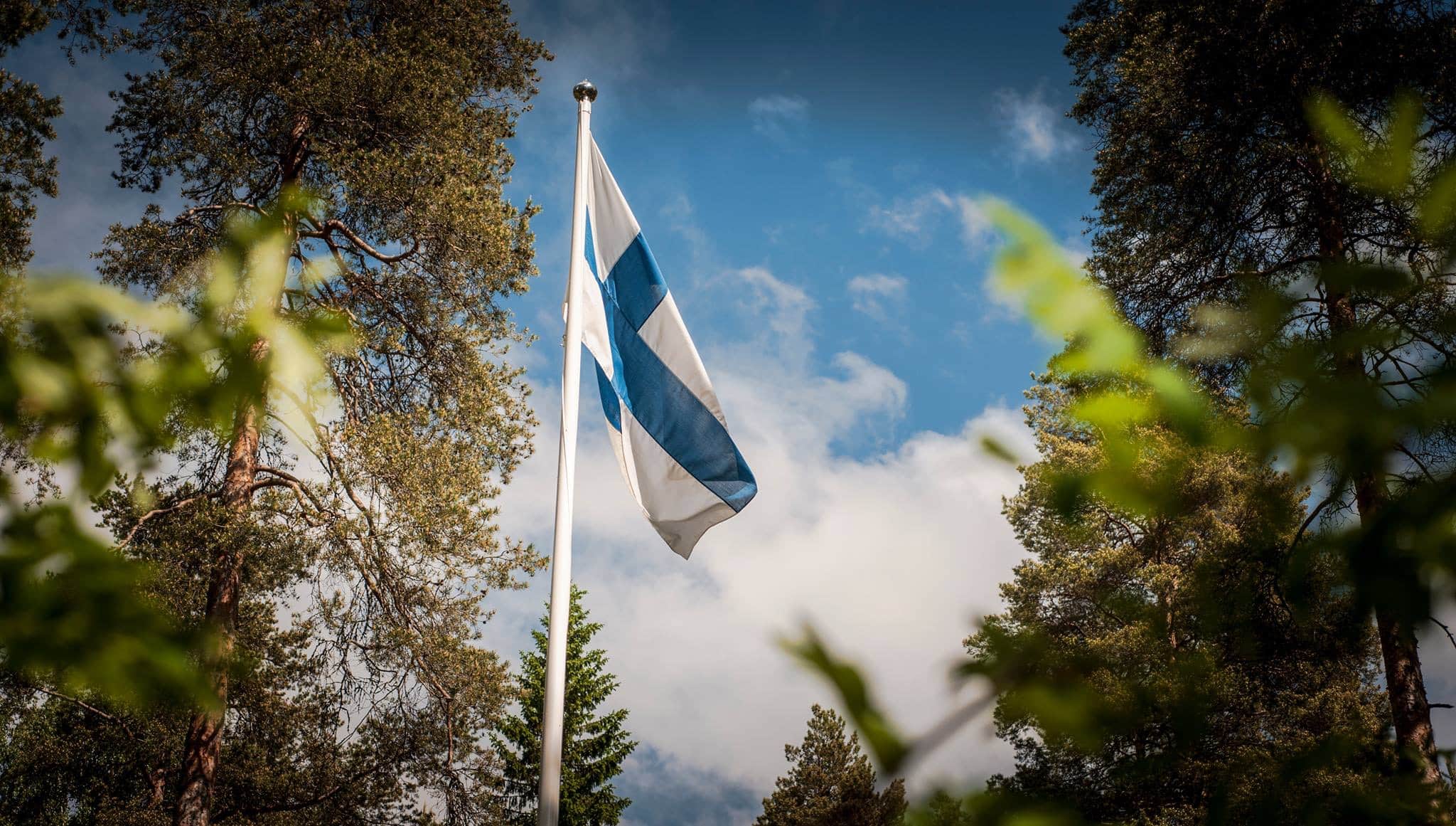 die Flagge Finnlands