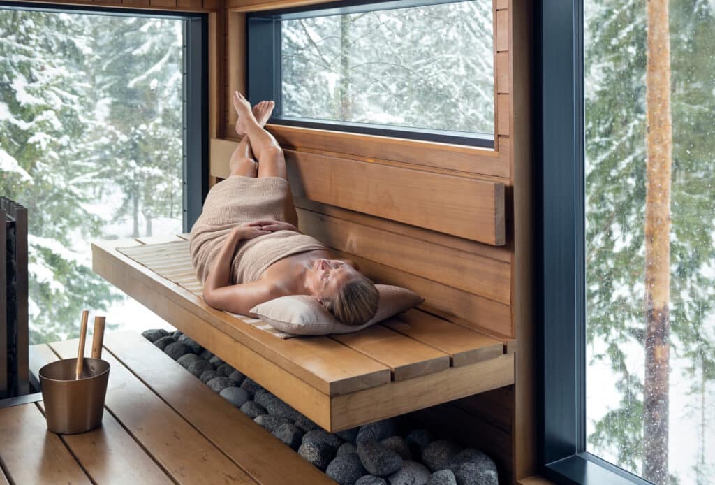 Sauna Entspannen Saunagang aufguss finnland zubehör winter